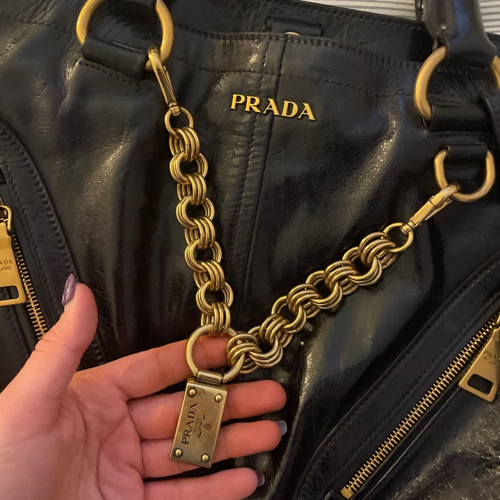 Black/ blue  prada bag - Picture 3 of 16